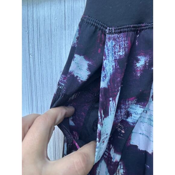 Lululemon Tranquil Crop Kara Blossom Multi/Black High Waist Cropped Pants Size 2 - Picture 6 of 10